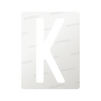 Nanofilm for Italy (Front) license plates - Symbol "K"
