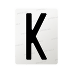 Nanofilm for Italy (Front) license plates - Symbol "K"