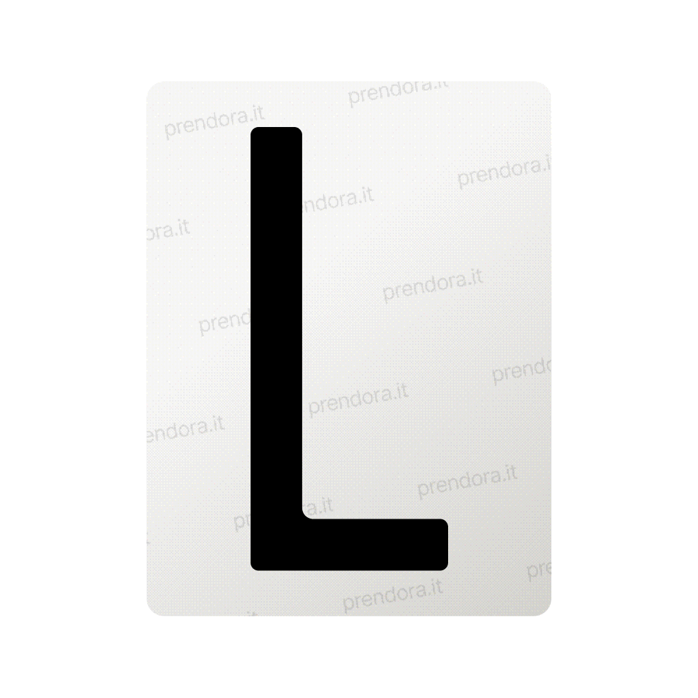 Nanofilm for Italy (Front) license plates - Symbol "L"
