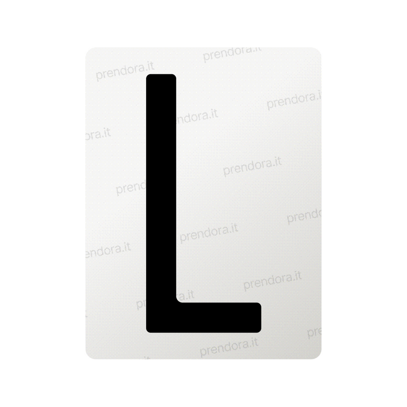 Nanofilm for Italy (Front) license plates - Symbol "L"