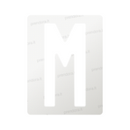 Nanofilm for Italy (Front) license plates - Symbol "M"