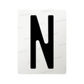 Nanofilm for Italy (Front) license plates - Symbol "N"