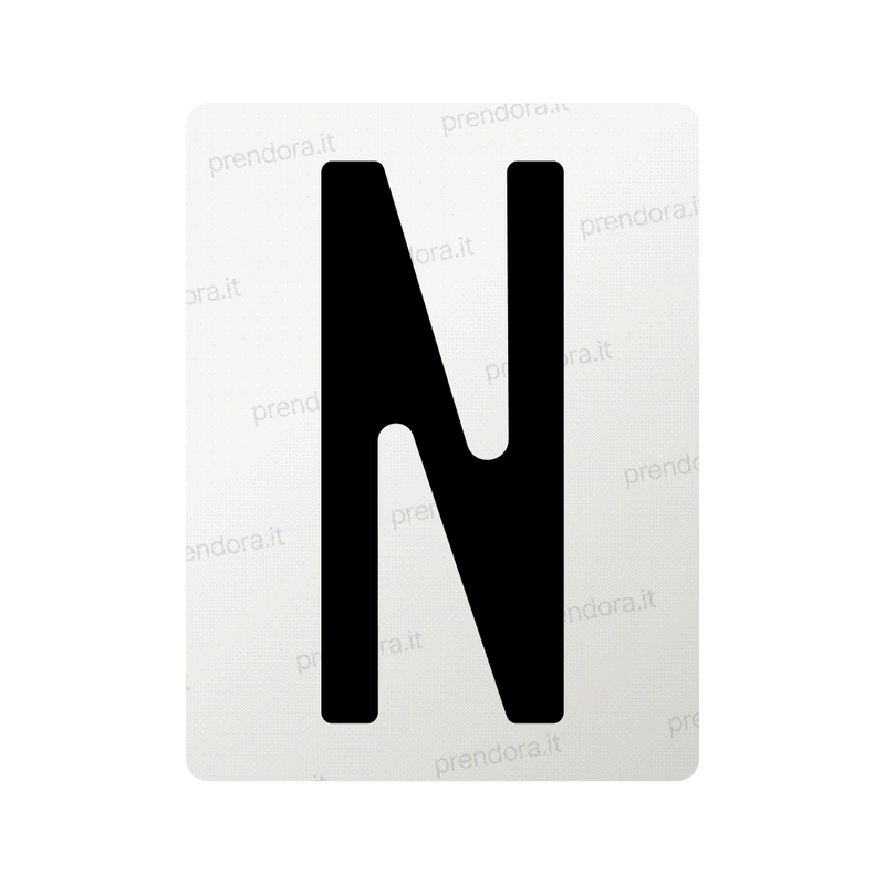 Nanofilm for Italy (Front) license plates - Symbol "N"
