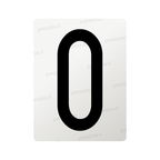 Nanofilm for Italy (Front) license plates - Symbol "O"