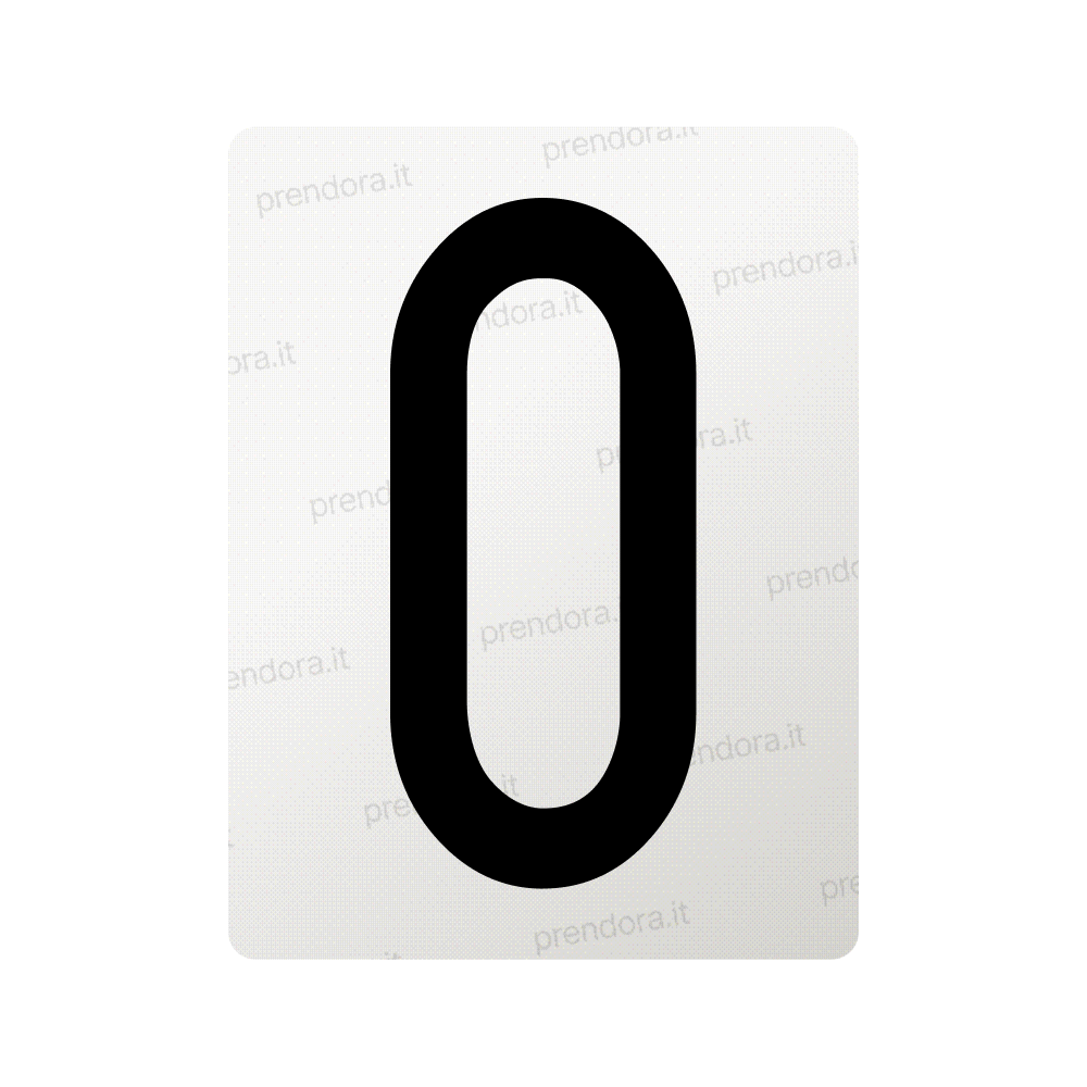 Nanofilm for Italy (Front) license plates - Symbol "O"