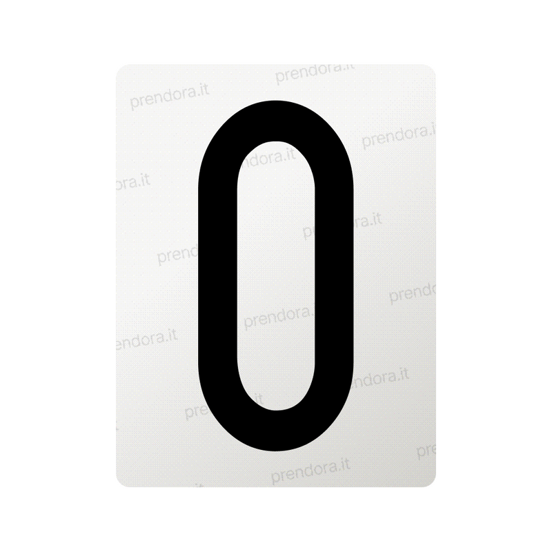 Nanofilm for Italy (Front) license plates - Symbol "O"