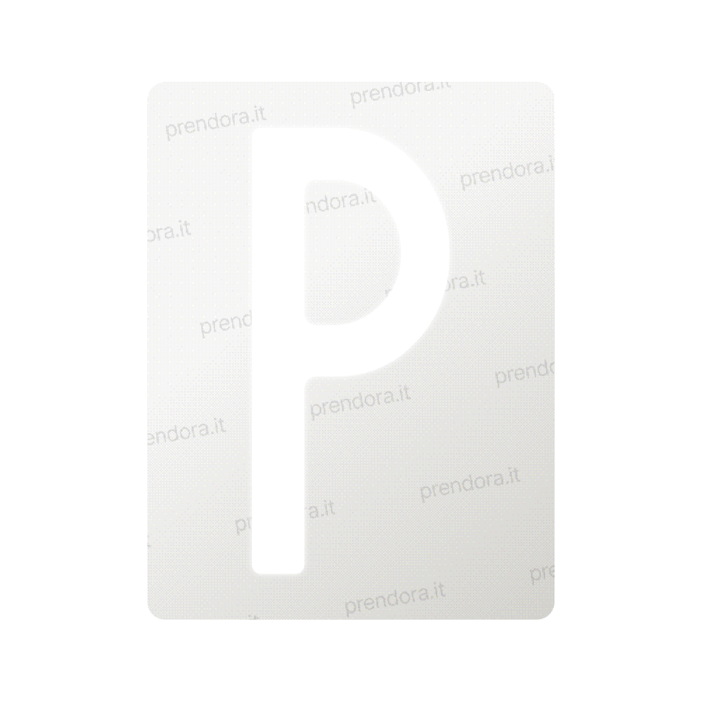 Nanofilm for Italy (Front) license plates - Symbol "P"