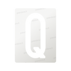 Nanofilm for Italy (Front) license plates - Symbol "Q"