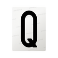 Nanofilm for Italy (Front) license plates - Symbol "Q"
