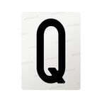 Nanofilm for Italy (Front) license plates - Symbol "Q"