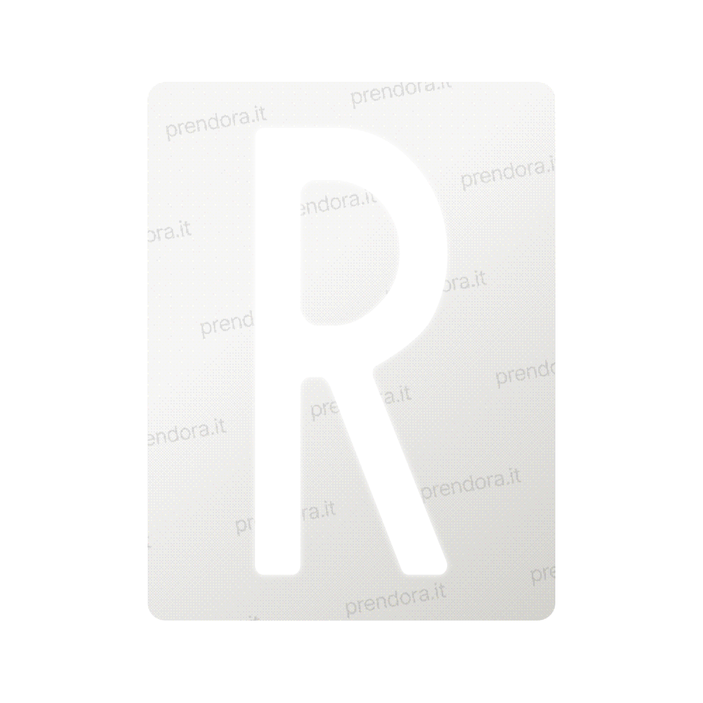 Nanofilm for Italy (Front) license plates - Symbol "R"