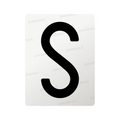 Nanofilm for Italy (Front) license plates - Symbol "S"