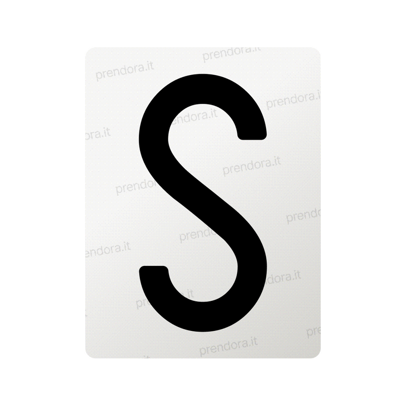 Nanofilm for Italy (Front) license plates - Symbol "S"