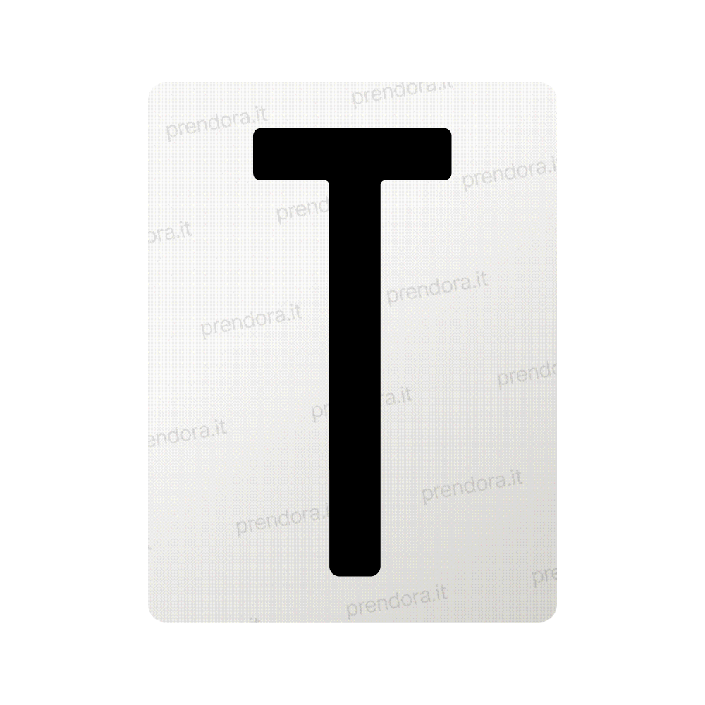 Nanofilm for Italy (Front) license plates - Symbol "T"