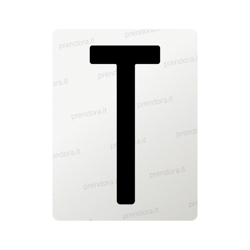 Nanofilm for Italy (Front) license plates - Symbol "T"