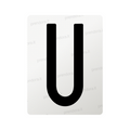 Nanofilm for Italy (Front) license plates - Symbol "U"