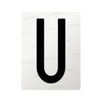 Nanofilm for Italy (Front) license plates - Symbol "U"