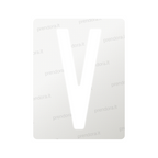 Nanofilm for Italy (Front) license plates - Symbol "V"