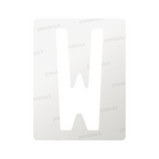 Nanofilm for Italy (Front) license plates - Symbol "W"