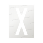 Nanofilm for Italy (Front) license plates - Symbol "X"