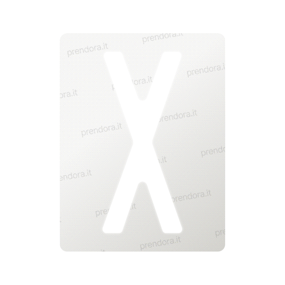 Nanofilm for Italy (Front) license plates - Symbol "X"