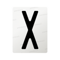 Nanofilm for Italy (Front) license plates - Symbol "X"