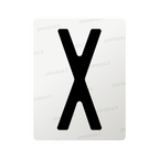 Nanofilm for Italy (Front) license plates - Symbol "X"