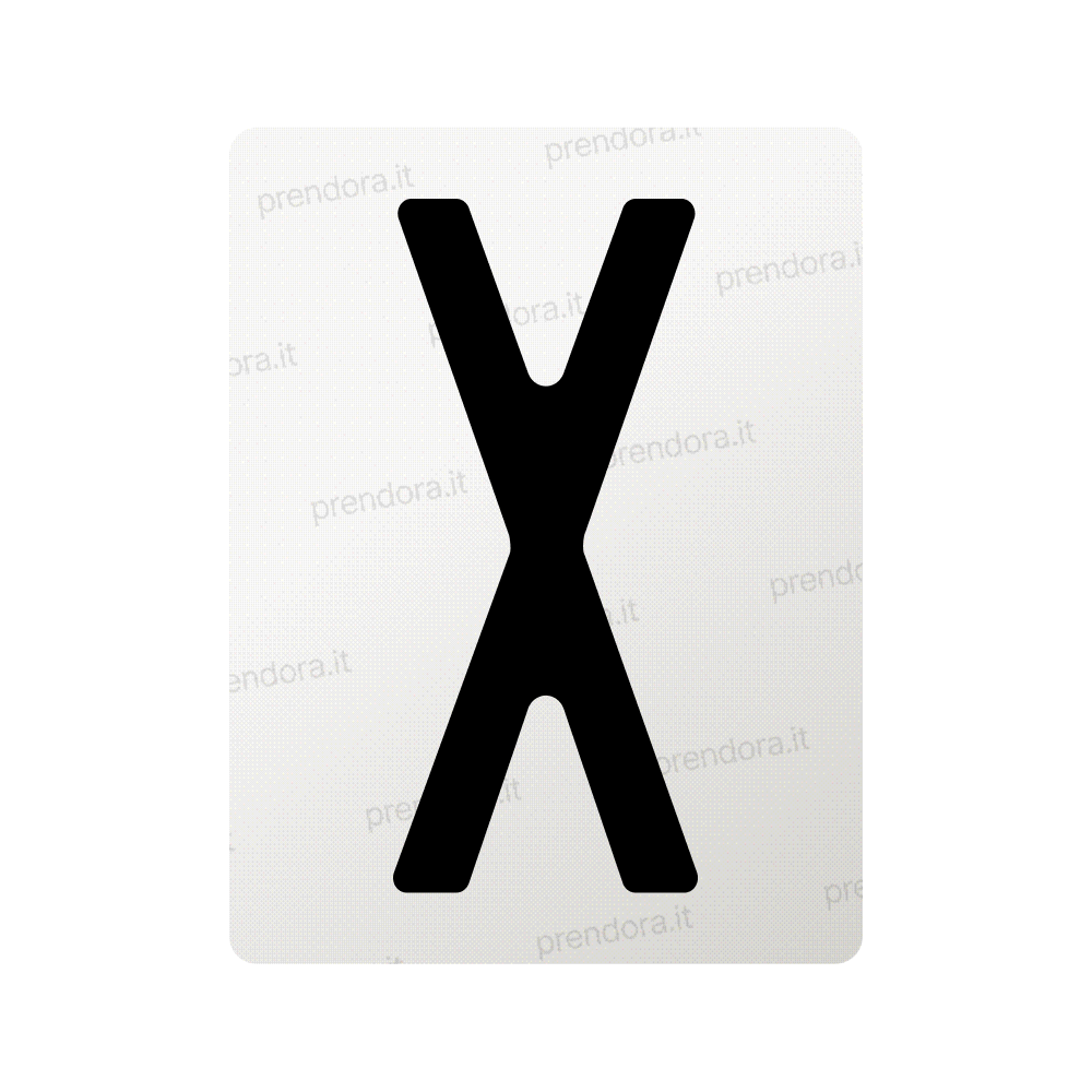 Nanofilm for Italy (Front) license plates - Symbol "X"