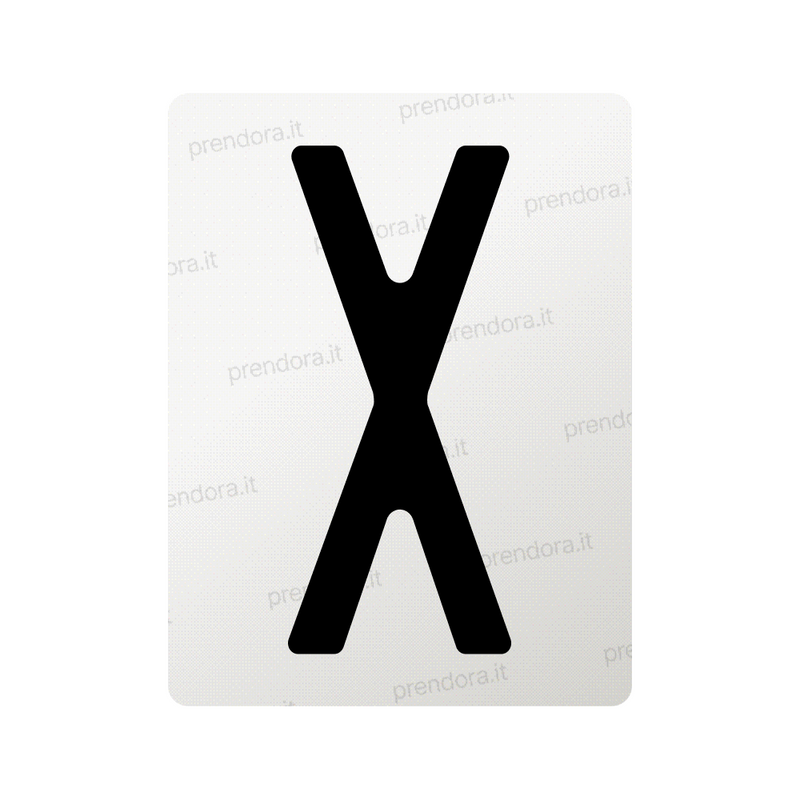 Nanofilm for Italy (Front) license plates - Symbol "X"