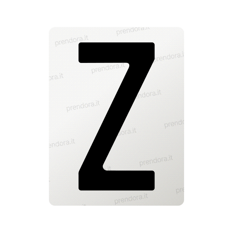 Nanofilm for Italy (Front) license plates - Symbol "Z"