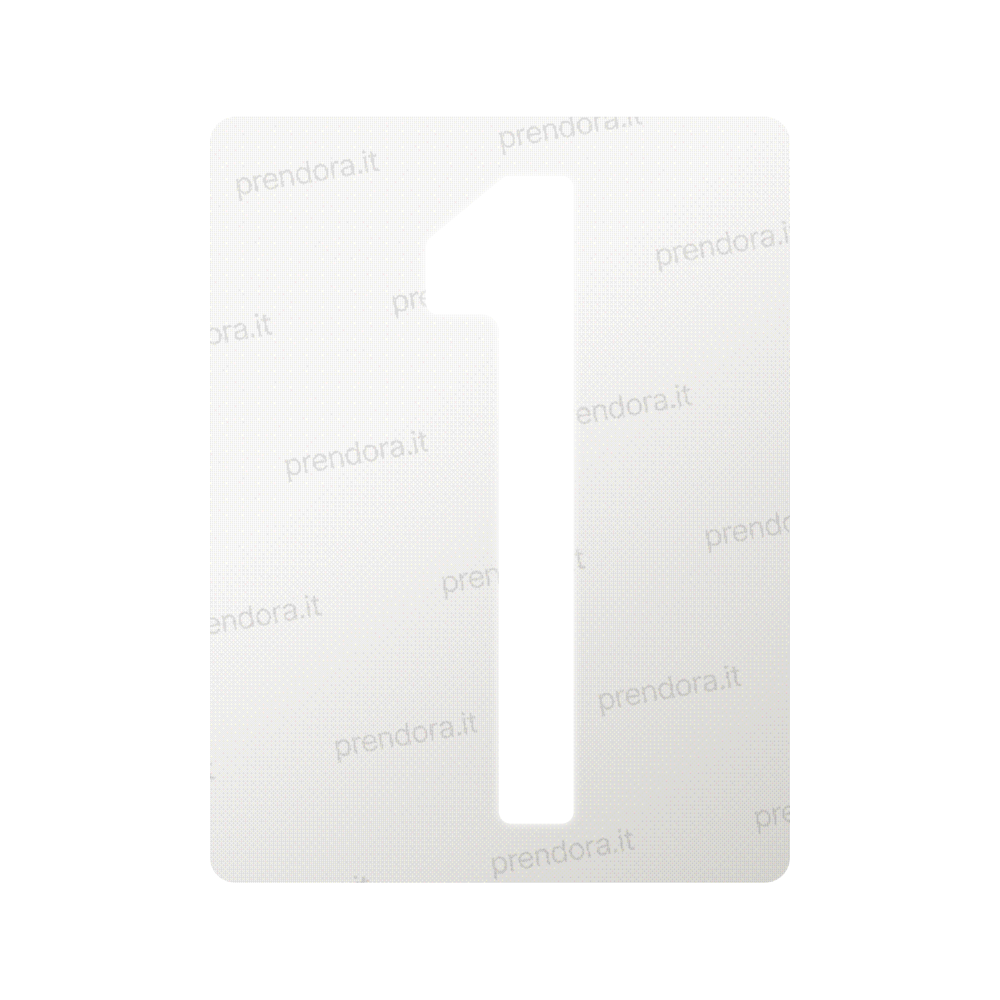 Nanofilm for Italy (Rear) license plates - Symbol "1"