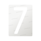 Nanofilm for Italy (Rear) license plates - Symbol "7"