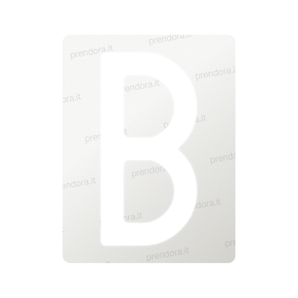 Nanofilm for Italy (Rear) license plates - Symbol "B"