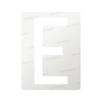Nanofilm for Italy (Rear) license plates - Symbol "E"