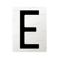 Nanofilm for Italy (Rear) license plates - Symbol "E"