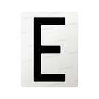 Nanofilm for Italy (Rear) license plates - Symbol "E"