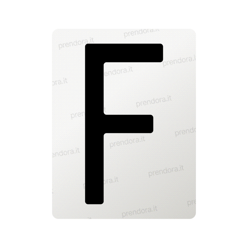 Nanofilm for Italy (Rear) license plates - Symbol "F"