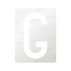 Nanofilm for Italy (Rear) license plates - Symbol "G"