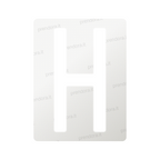 Nanofilm for Italy (Rear) license plates - Symbol "H"