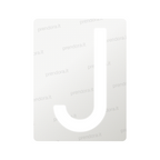 Nanofilm for Italy (Rear) license plates - Symbol "J"