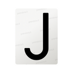 Nanofilm for Italy (Rear) license plates - Symbol "J"