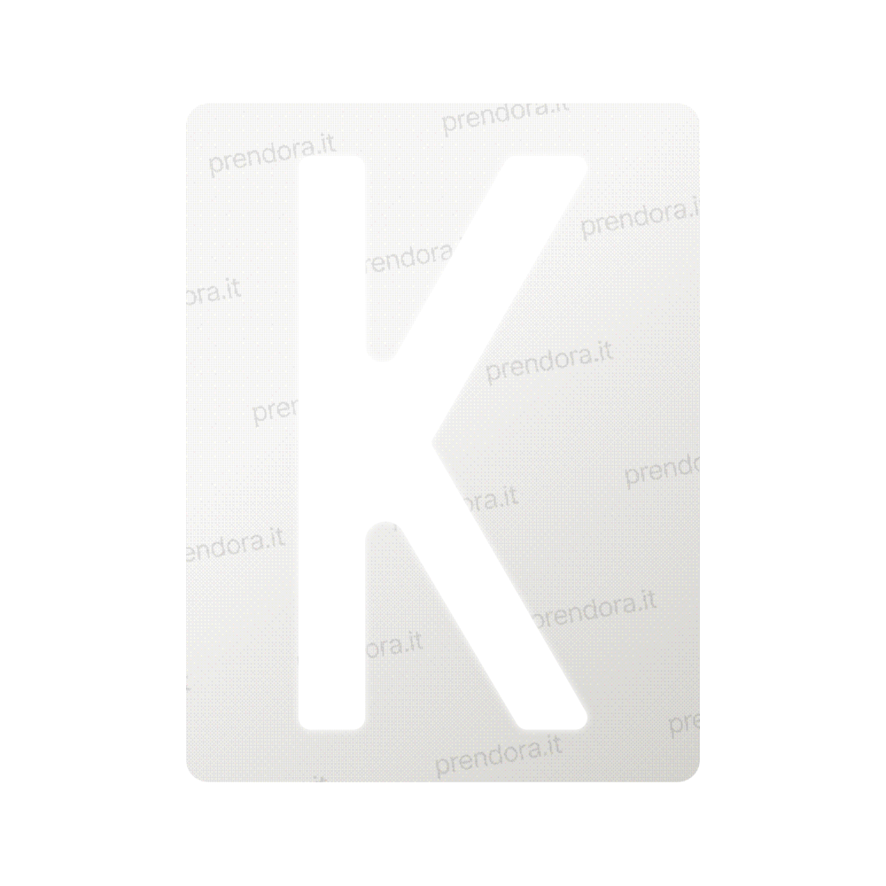 Nanofilm for Italy (Rear) license plates - Symbol "K"