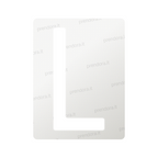 Nanofilm for Italy (Rear) license plates - Symbol "L"