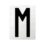 Nanofilm for Italy (Rear) license plates - Symbol "M"