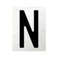 Nanofilm for Italy (Rear) license plates - Symbol "N"