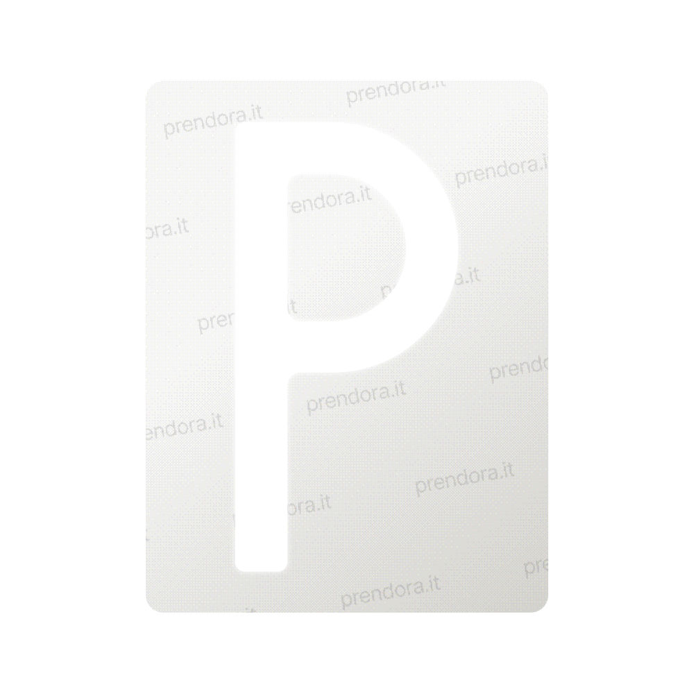 Nanofilm for Italy (Rear) license plates - Symbol "P"