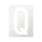 Nanofilm for Italy (Rear) license plates - Symbol "Q"