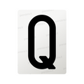 Nanofilm for Italy (Rear) license plates - Symbol "Q"
