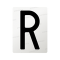 Nanofilm for Italy (Rear) license plates - Symbol "R"