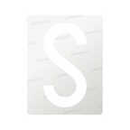 Nanofilm for Italy (Rear) license plates - Symbol "S"